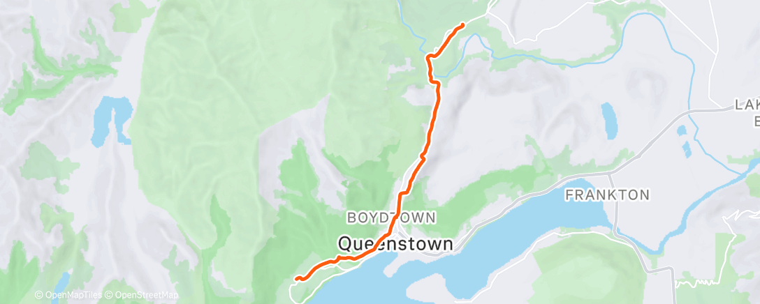 Mappa dell'attività Afternoon Ride