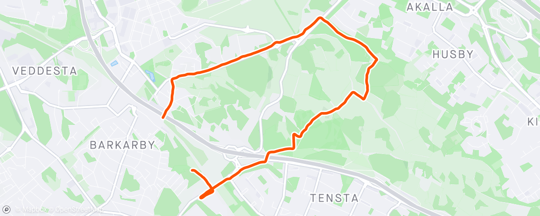 Karte der Aktivität „Lunch Run”