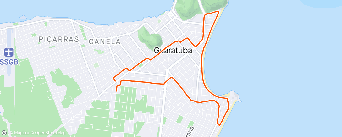 Map of the activity, 10 KziN 😀🏃🤙❤️🇧🇷