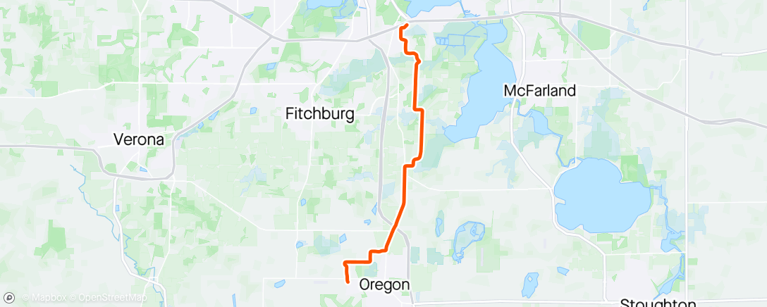 Map of the activity, Mountain Bike commute