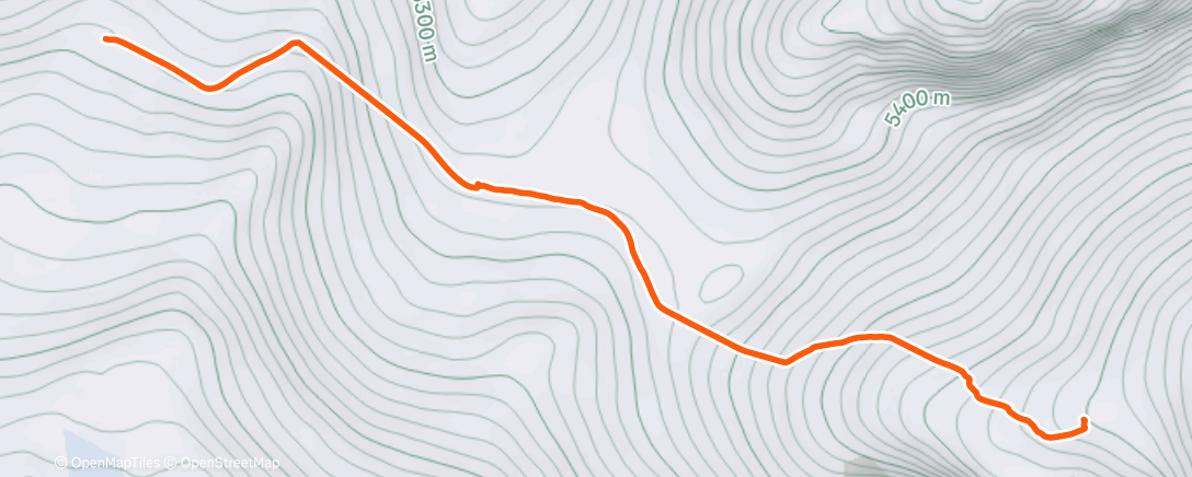 Map of the activity, Lunch Hike