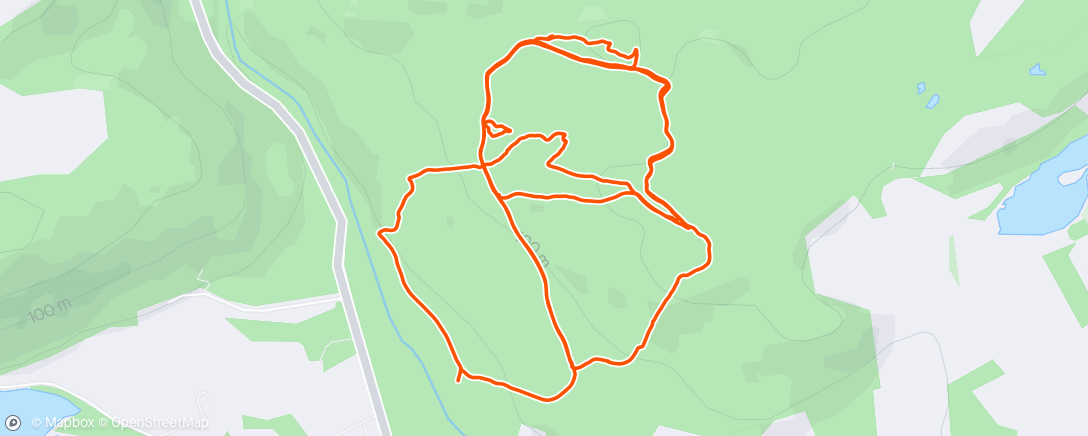 Map of the activity, Evening acoustic Mountain Bike Ride for the man on the island