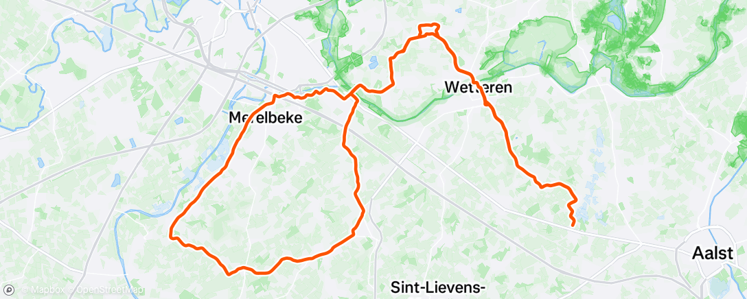 Map of the activity, Morning Ride