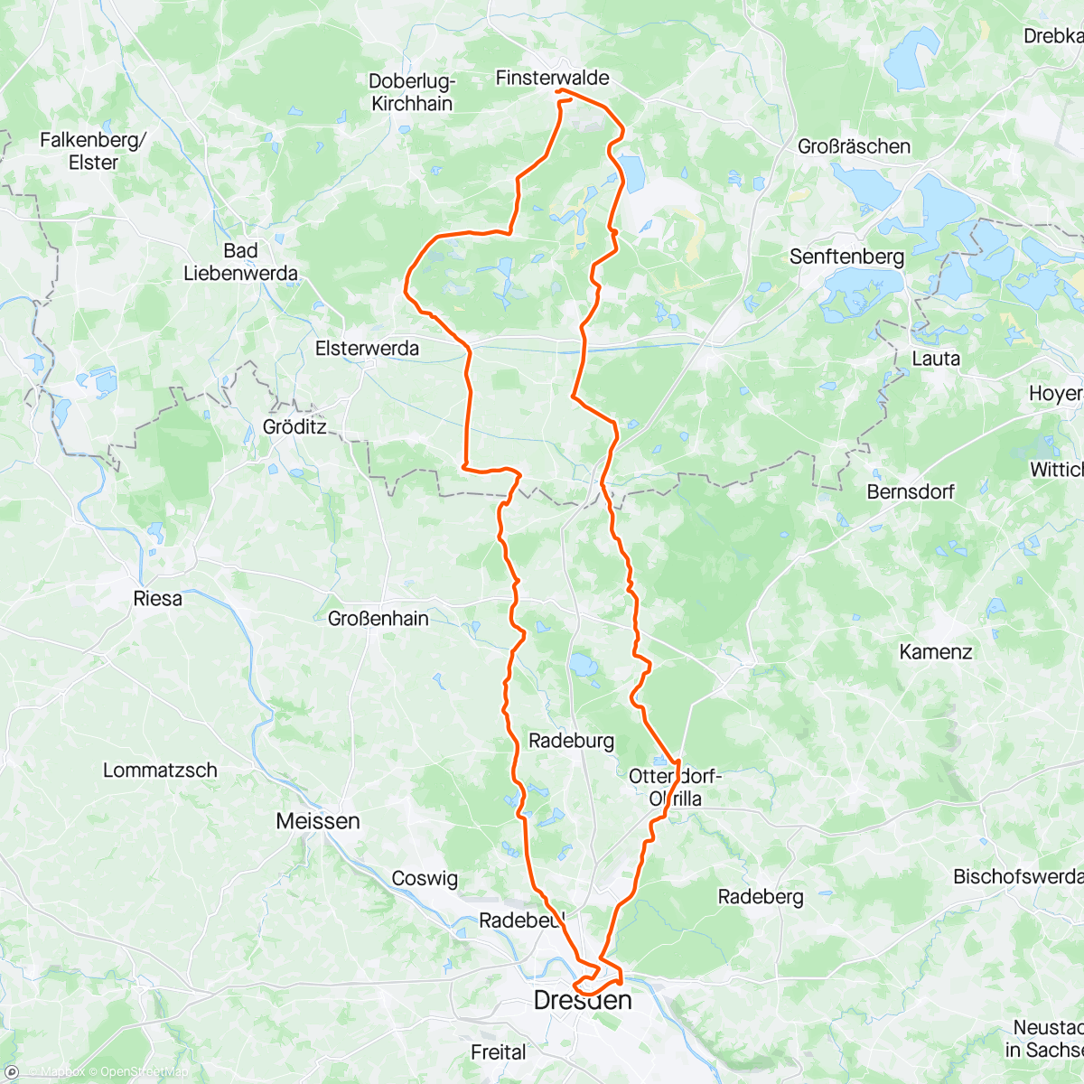Map of the activity, Auf'n Kaffee nach Dresden