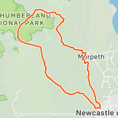 4/4/2024 Rothbury | 119.9 km Cycling Route on Strava