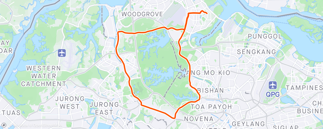Map of the activity, Morning Ride ☁️🌧️☁️🥶