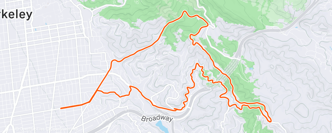 Карта физической активности (Afternoon Ride)