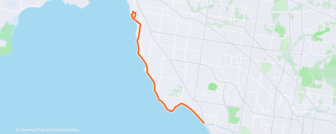 Map of the activity, Lunch Ride