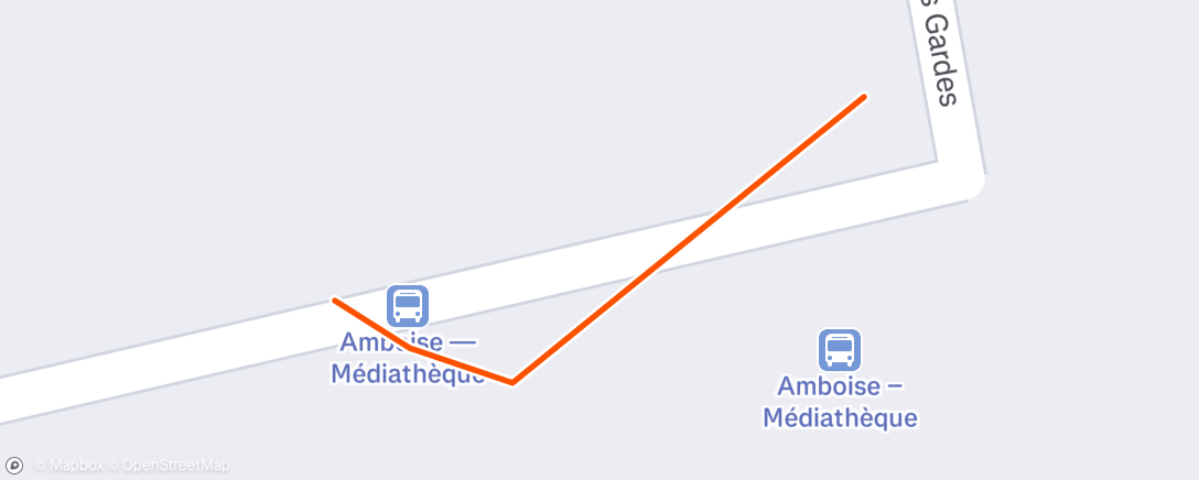 Map of the activity, Entraînement en soirée