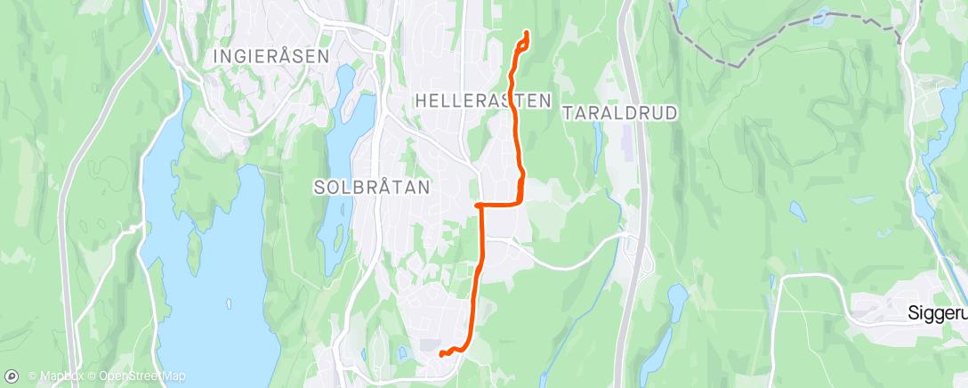 Map of the activity, Årets første tur med Barne- og ungdomsgruppa til KSK