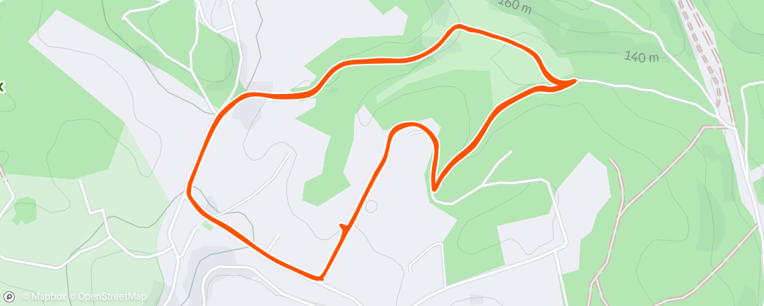 Map of the activity, Morning Run