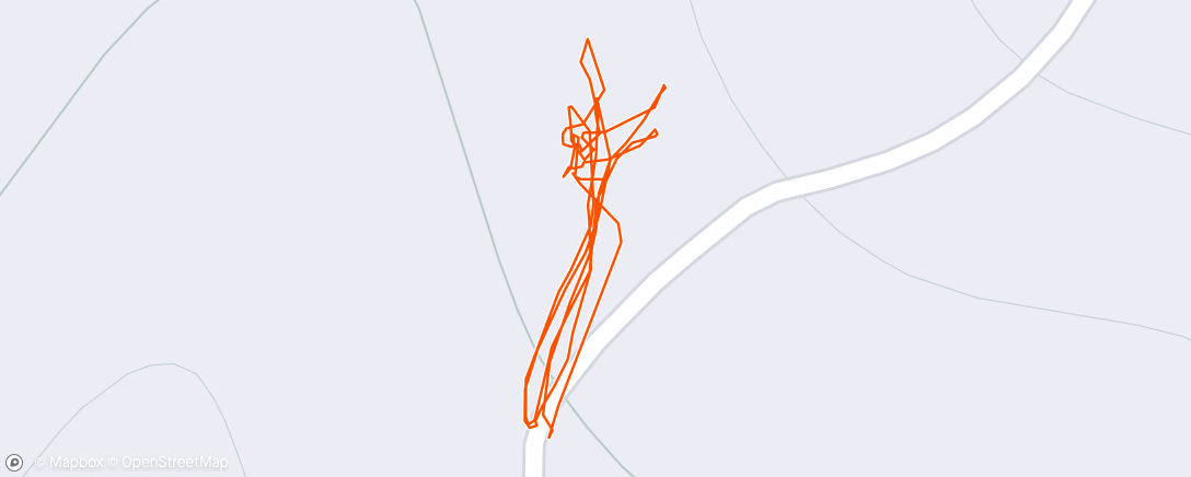 Map of the activity, Afternoon Run