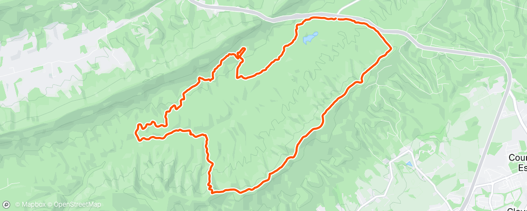 Map of the activity, Uncertain Trail Running