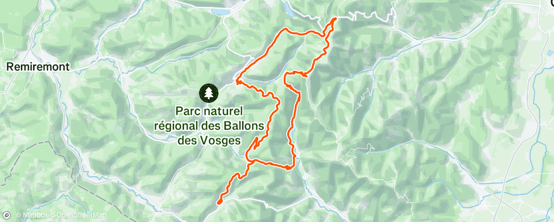 Map of the activity, Morning Ride