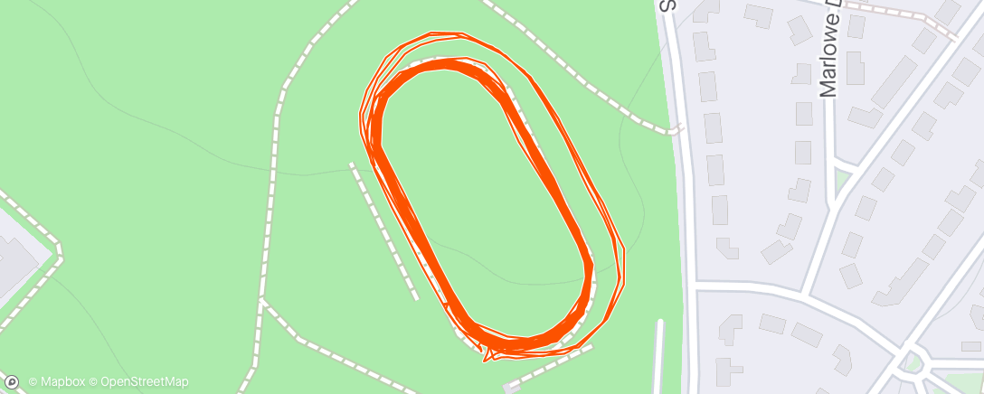 Map of the activity, 13 x 400