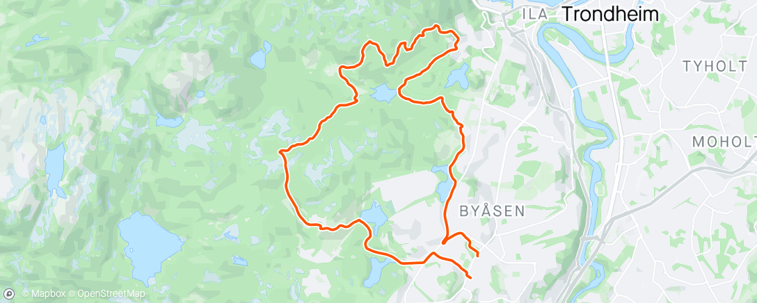Map of the activity, Checking how well my bikepacking rig handles mountain biking
