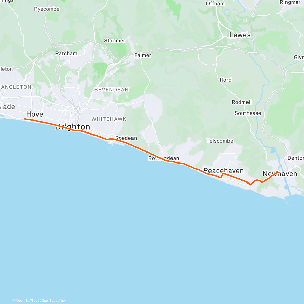 Map of the activity, Morning Ride