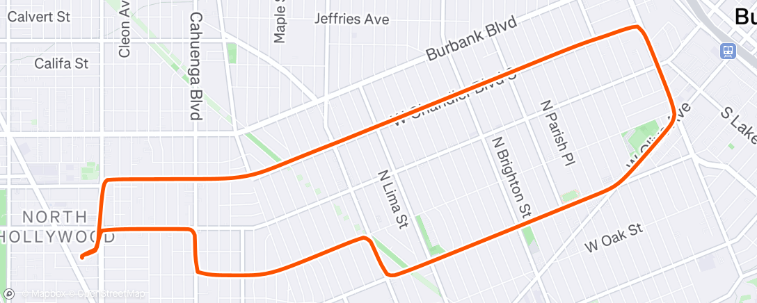 Map of the activity, Evening Ride
