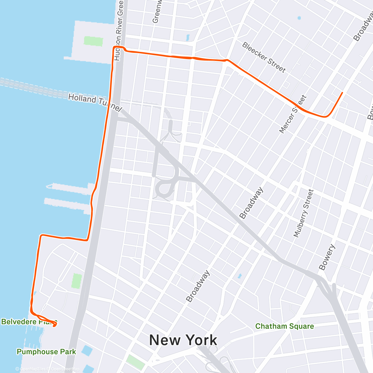 Map of the activity, Sunset to Sunrise