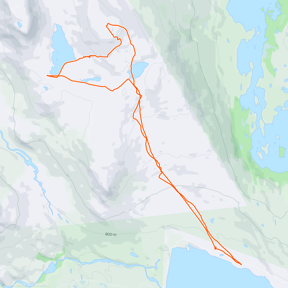 Map of the activity, Torbuhøa og Snytvatnet