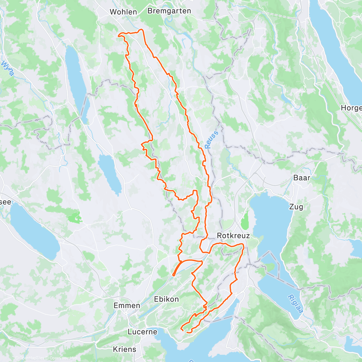 Map of the activity, Snowy gravel ride 🥰