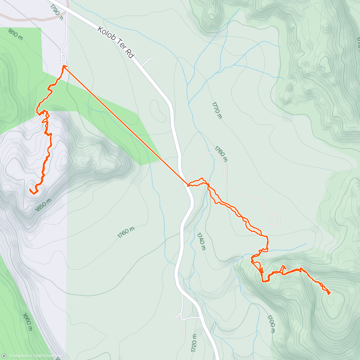 Map of the activity, Tabernacle dome 6430’✅ and lambs knoll 6353’✅