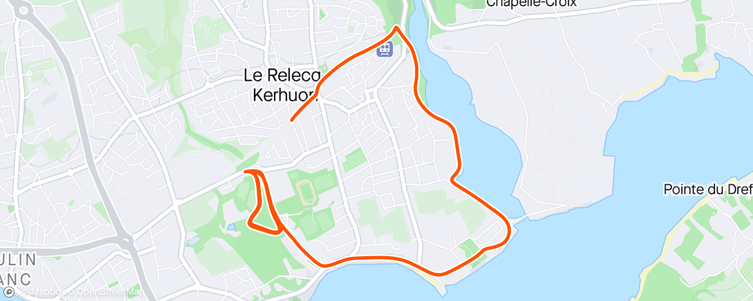 Mapa de la actividad, Lunch Run