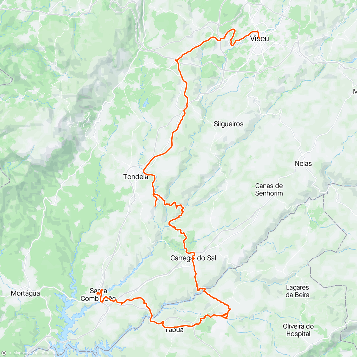 Mapa da atividade, Volta de bicicleta de montanha matinal