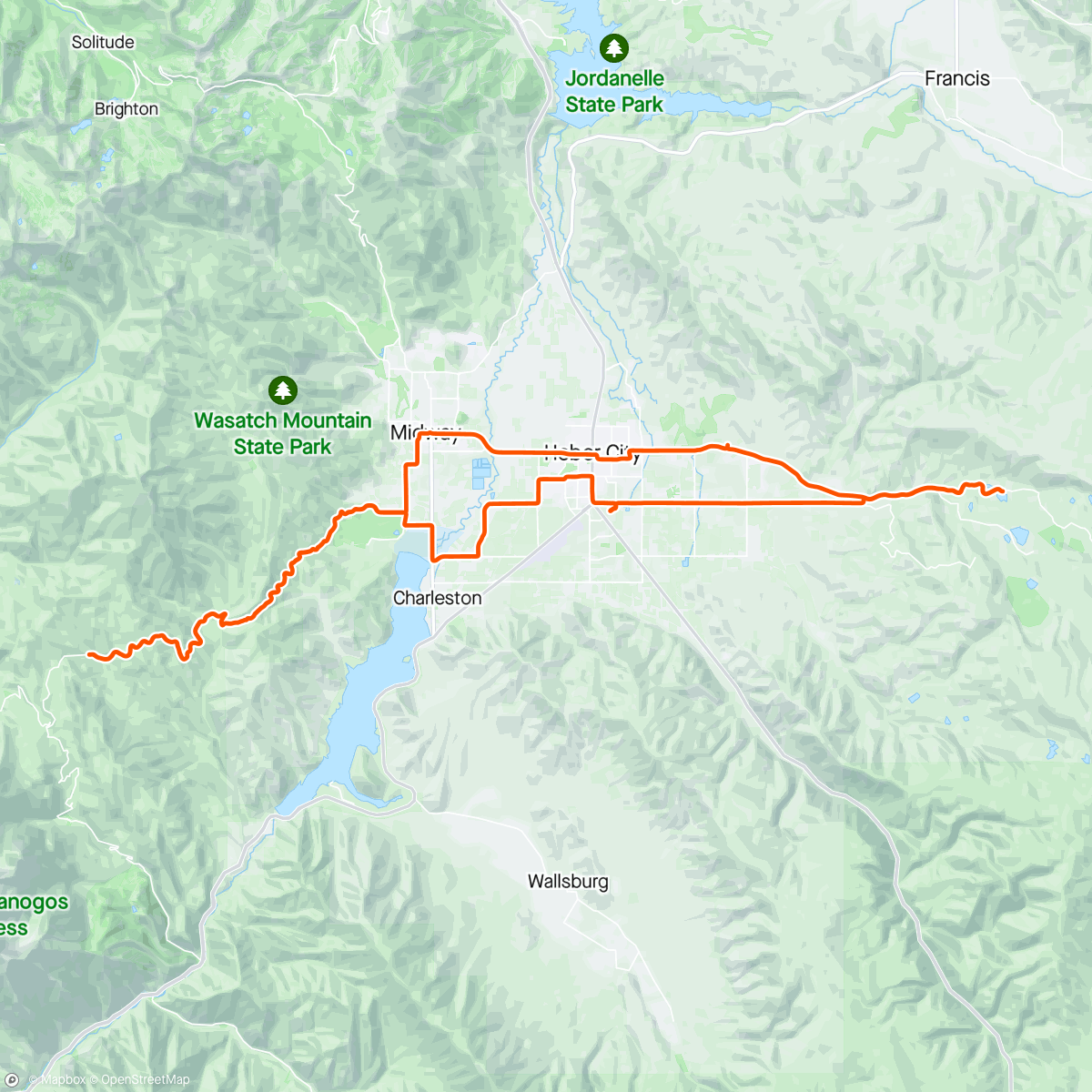 Map of the activity, Ride⚡️Charge - Cascade and half Timber