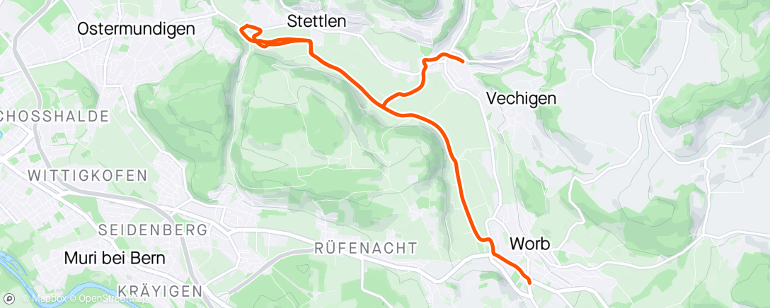 Map of the activity, E-Mountainbike-Fahrt am Nachmittag