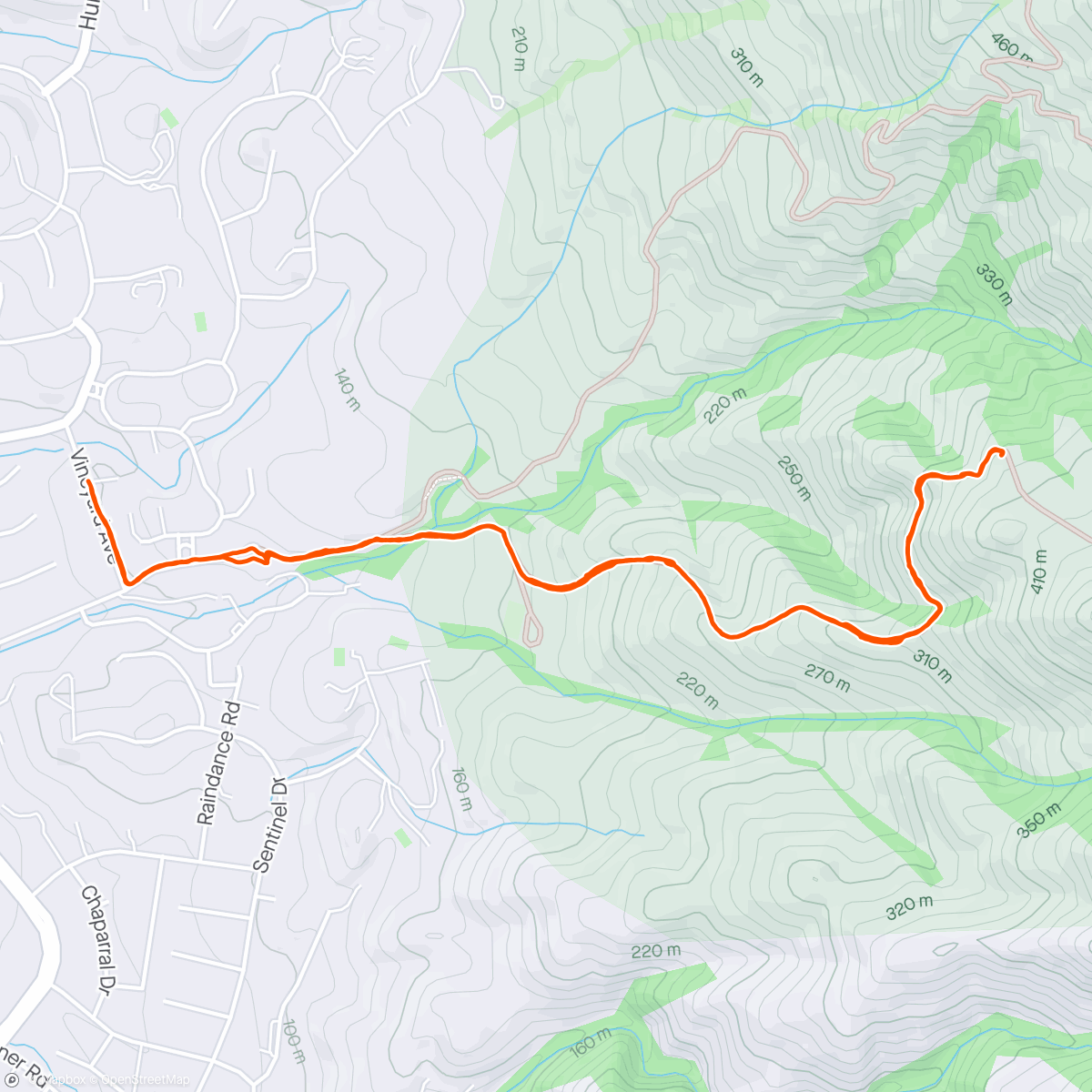 Karte der Aktivität „Mission Peak Afternoon Hike”