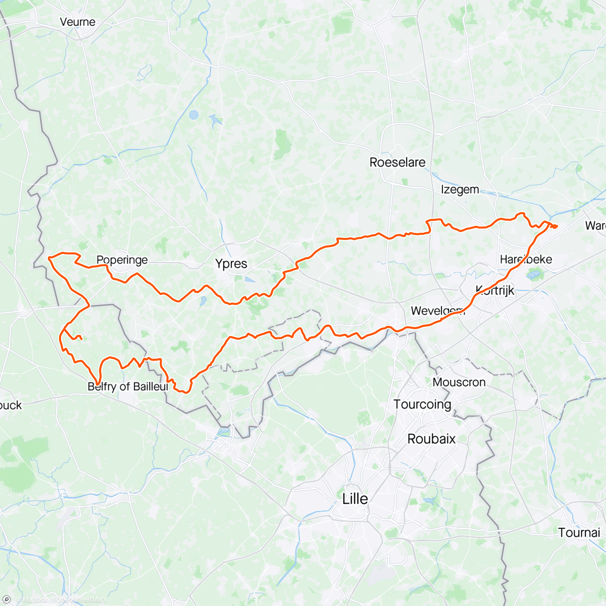 Map of the activity, Flandriatour