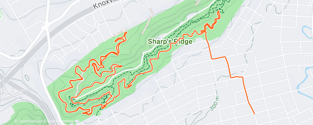 Map of the activity, Lunch Run