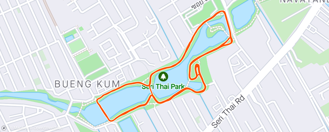 Map of the activity, Morning Run #ปิดMilageสัปดาห์นี้ที่81km.