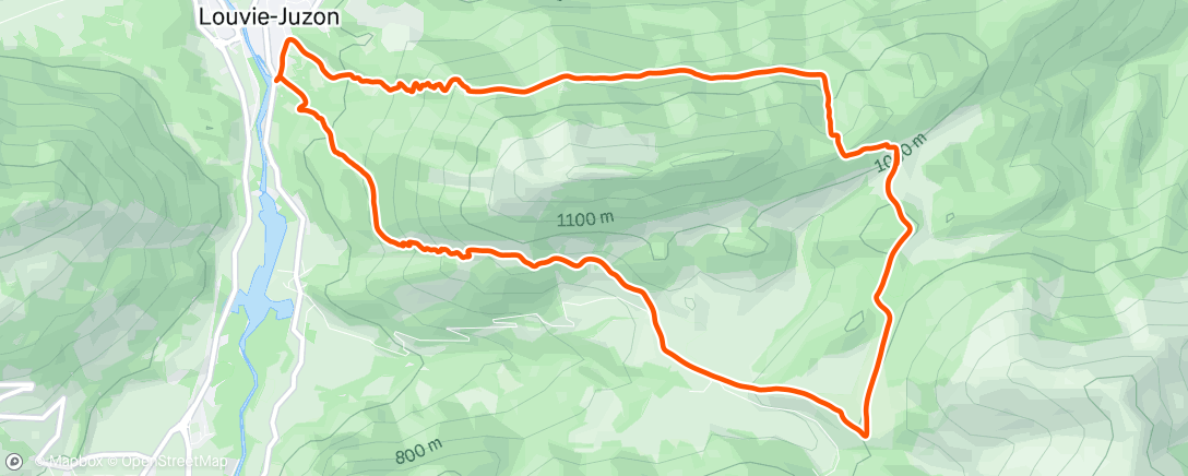 Map of the activity, Trail dans l'après-midi