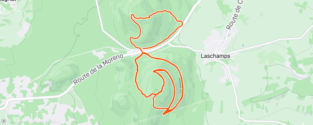 Map of the activity, Morning Ride