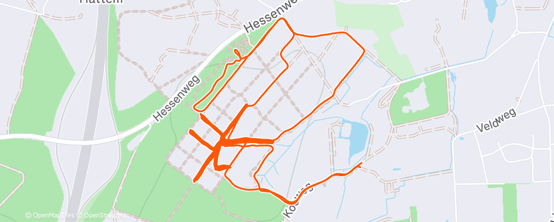 Map of the activity, Trijseler hill reps ⛰️