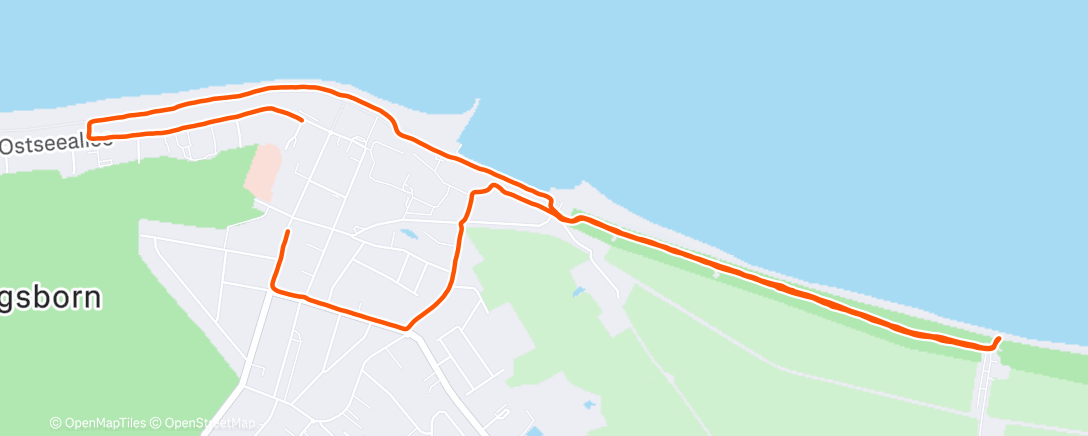 Map of the activity, Lauf am Nachmittag