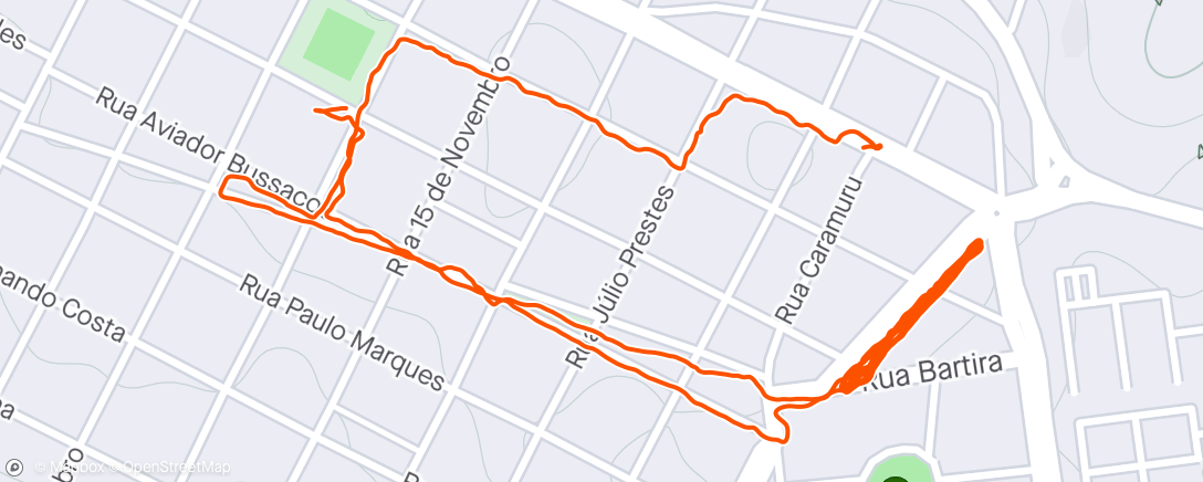 Map of the activity, Caminhada 🥾🥾