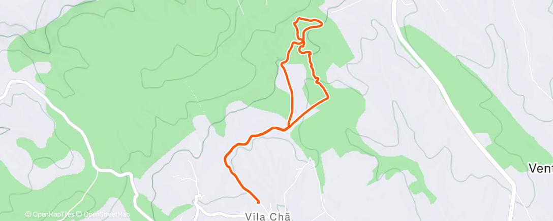 Map of the activity, Lunch Trail Run