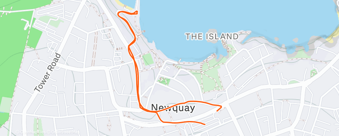 Map of the activity, Morning Walk