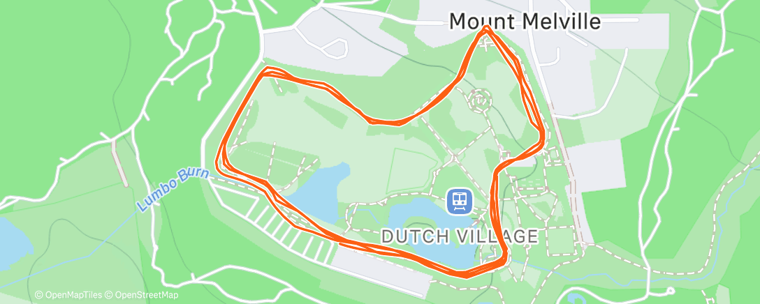 Map of the activity, St Andrews parkrun