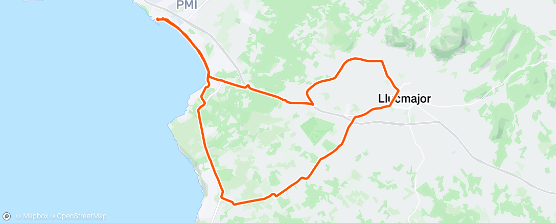 Map of the activity, Morning Ride