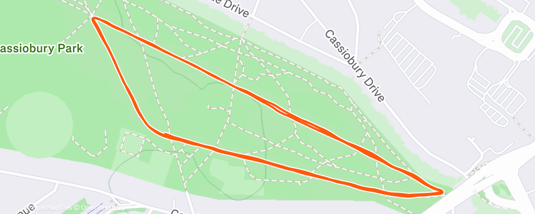 Map of the activity, Morning Run