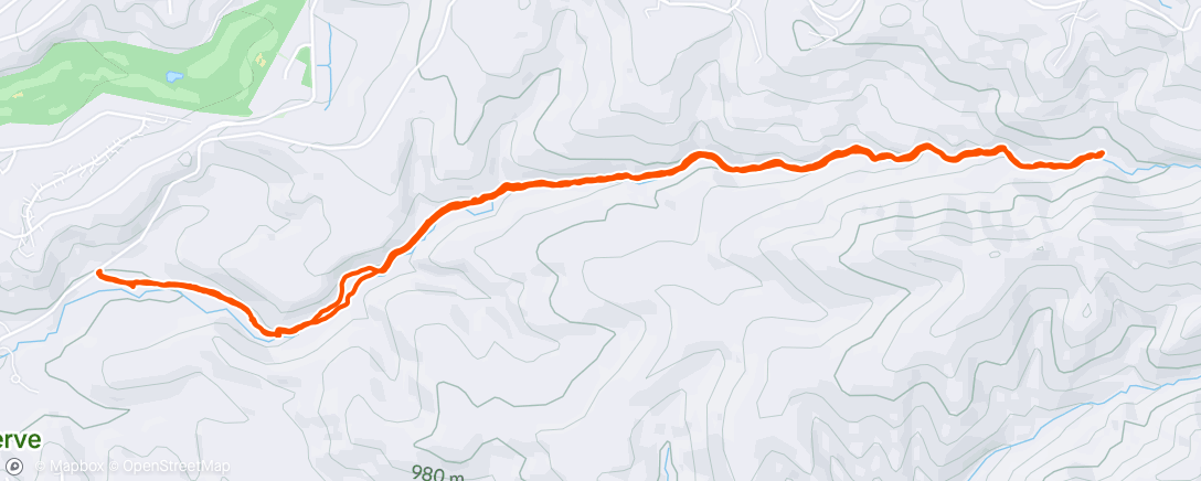 Map of the activity, Morning Hike