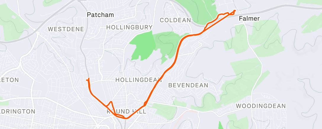 Map of the activity, Morning Ride