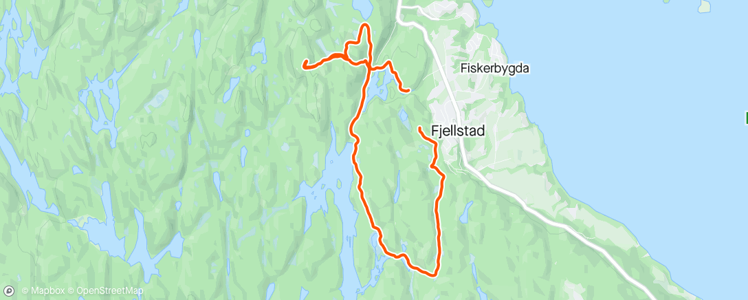 Map of the activity, Fredags tra(i)ll med avstikker til en av Rælingens flotteste utsiktspunkter.