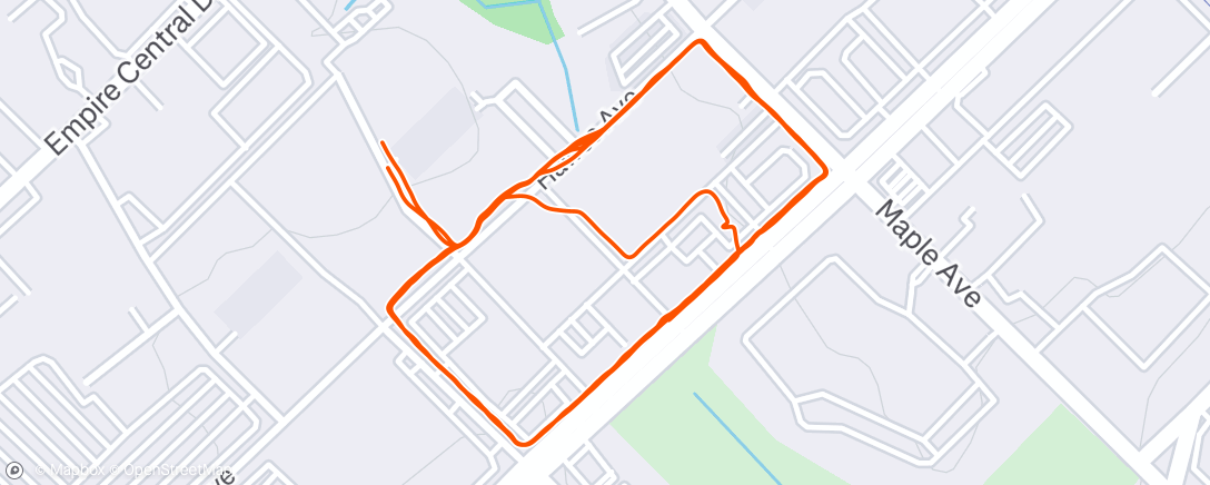Map of the activity, Morning Walk