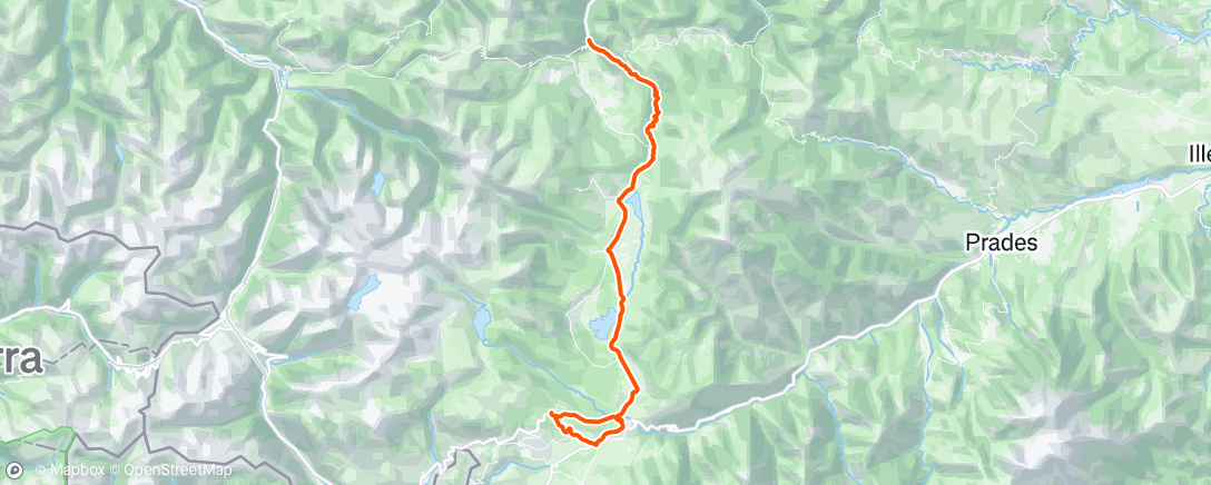 Map of the activity, Puncture ride