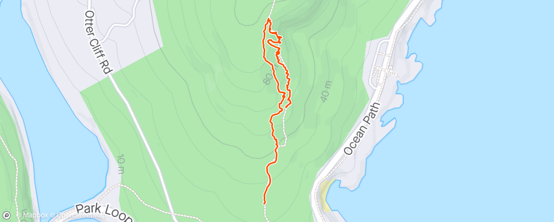 Map of the activity, Hike the Gotham mt trail.